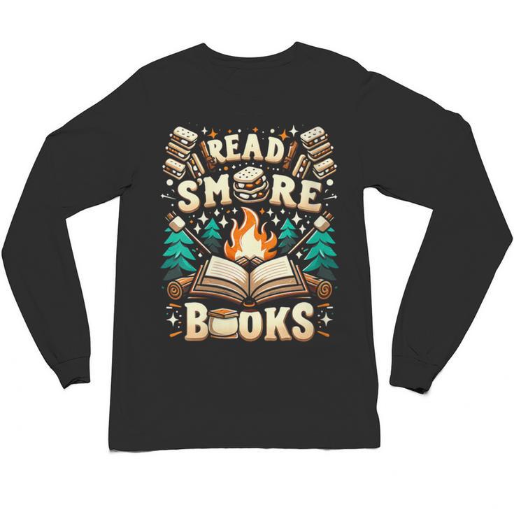 Read More Books Camping Outdoors Travel Campfire Smores Unisex Long Sleeve T-Shirt