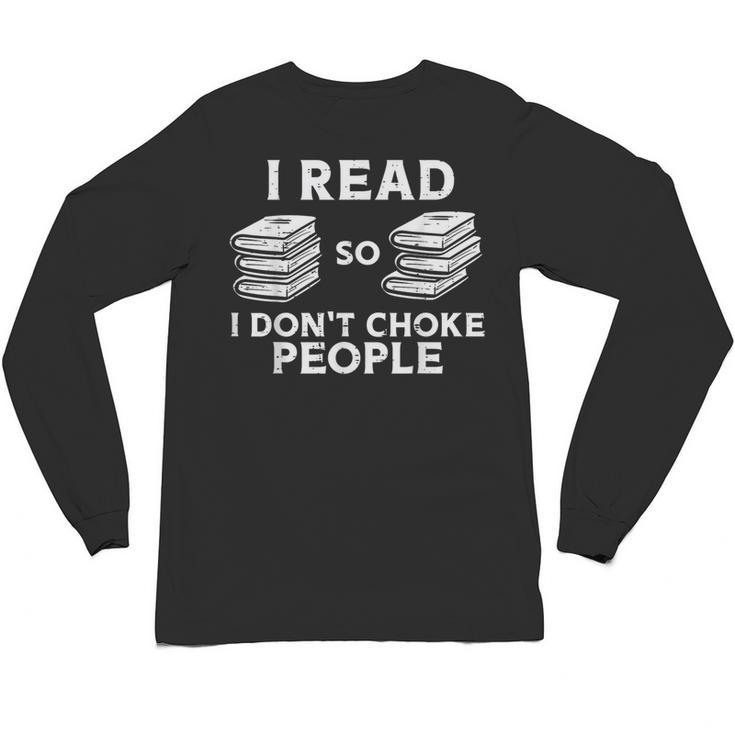 I Read Reading Book Librarian Across America Men Women Kids Unisex Long Sleeve T-Shirt