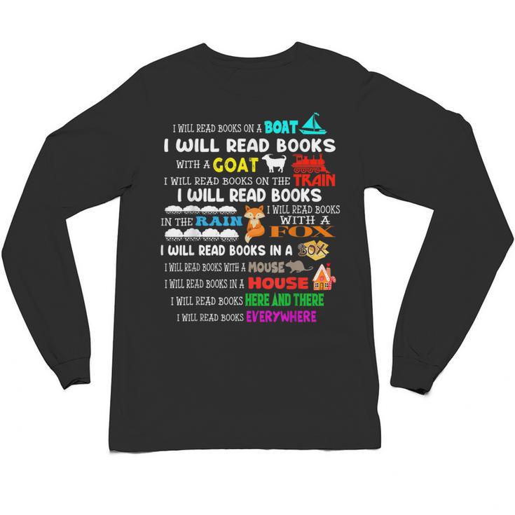 Read My Shirt Day For Kids Boy Girls i Will Read Book Unisex Long Sleeve T-Shirt