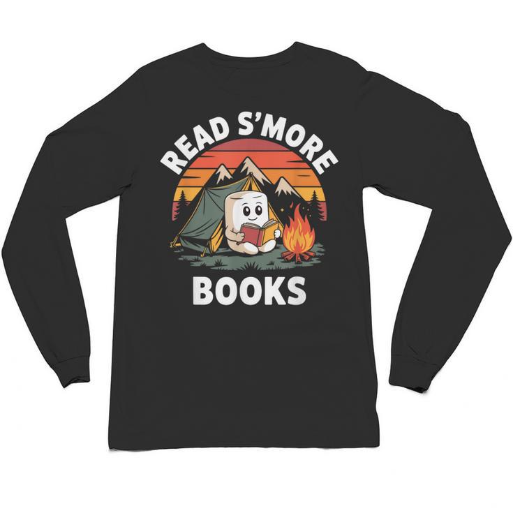Read S'More Books Cute Campfire Reading Book Lovers Unisex Long Sleeve T-Shirt