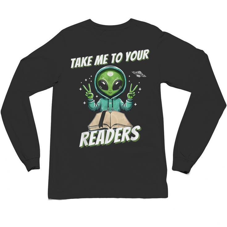 Take Me To Your Readers Across America Read More Books Unisex Long Sleeve T-Shirt