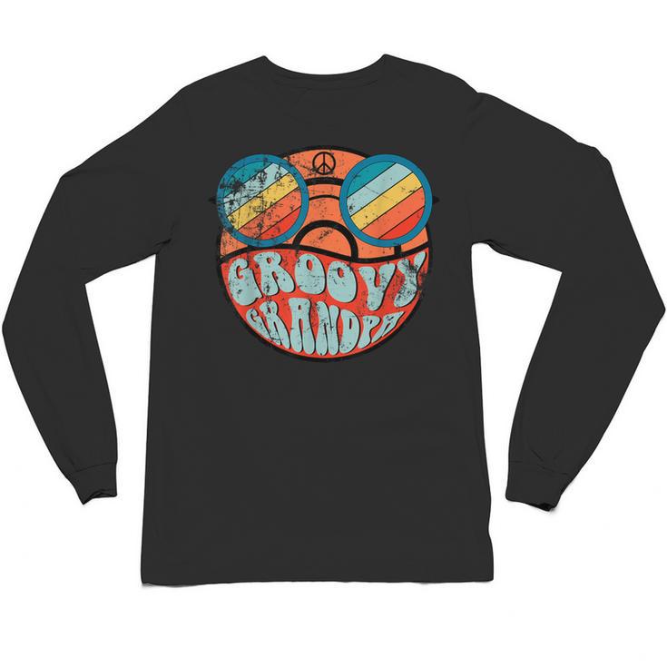 Retro 1970's Groovy Grandpa 70s Aesthetic Nostalgia Unisex Long Sleeve T-Shirt