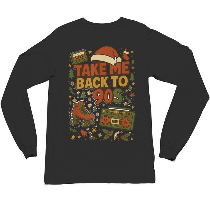 Retro 90s 80s Baby Christmas Holiday Nostalgia Unisex Long Sleeve T-Shirt