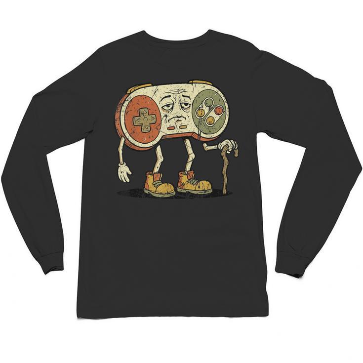 Retro Gamer 80s 90s Gaming Nostalgia Video Game Men Unisex Long Sleeve T-Shirt