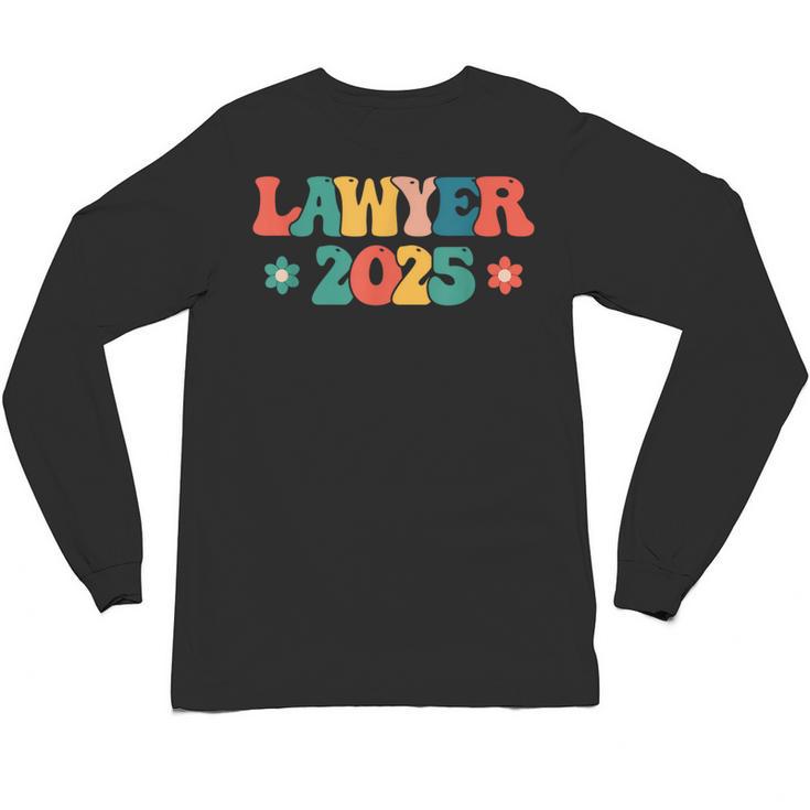 Retro Lawyer 2025 Attorney School Graduation Student Lawyer Unisex Long Sleeve T-Shirt