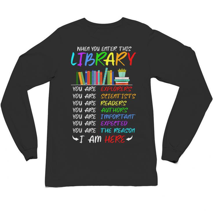 Retro Librarian Book Reader Library Book Reading Unisex Long Sleeve T-Shirt