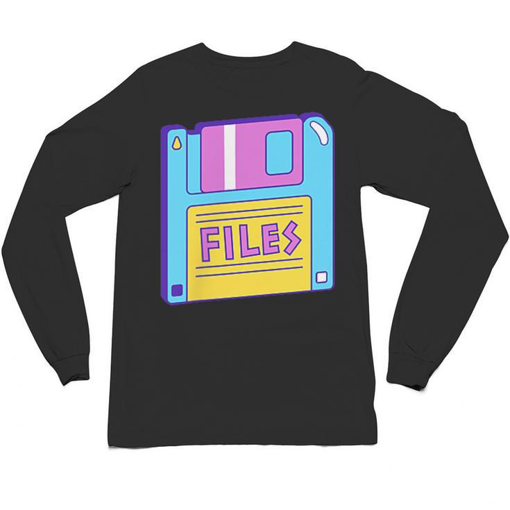 Retro TechnologyOld School Floppy Nostalgia 90s Generation Unisex Long Sleeve T-Shirt