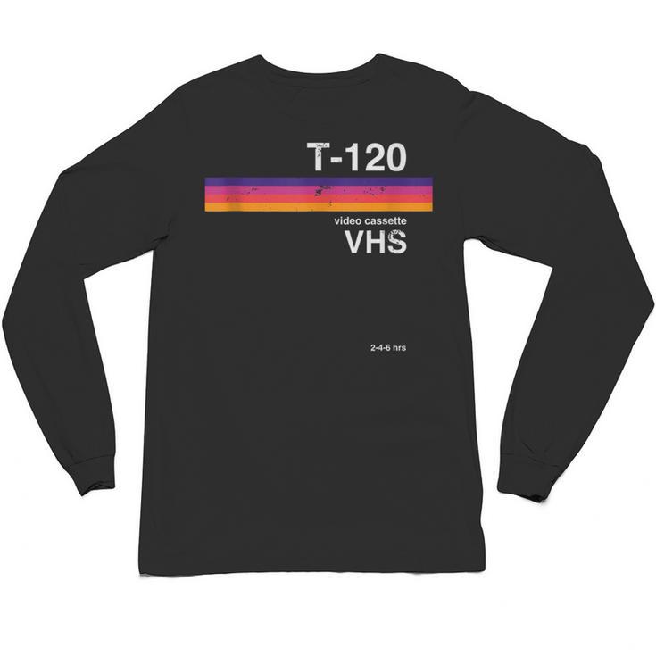 Retro VHS Tape 80s 90s Nostalgia For Movie Fans Unisex Long Sleeve T-Shirt