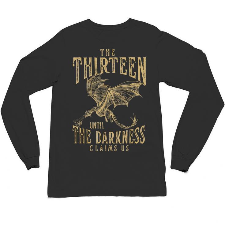 Retro Vintage The Thirteen Until The Darkness Claims Us Book Unisex Long Sleeve T-Shirt