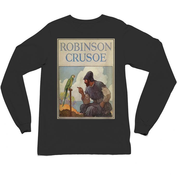 Robinson Crusoe Book Cover 1920 Unisex Long Sleeve T-Shirt