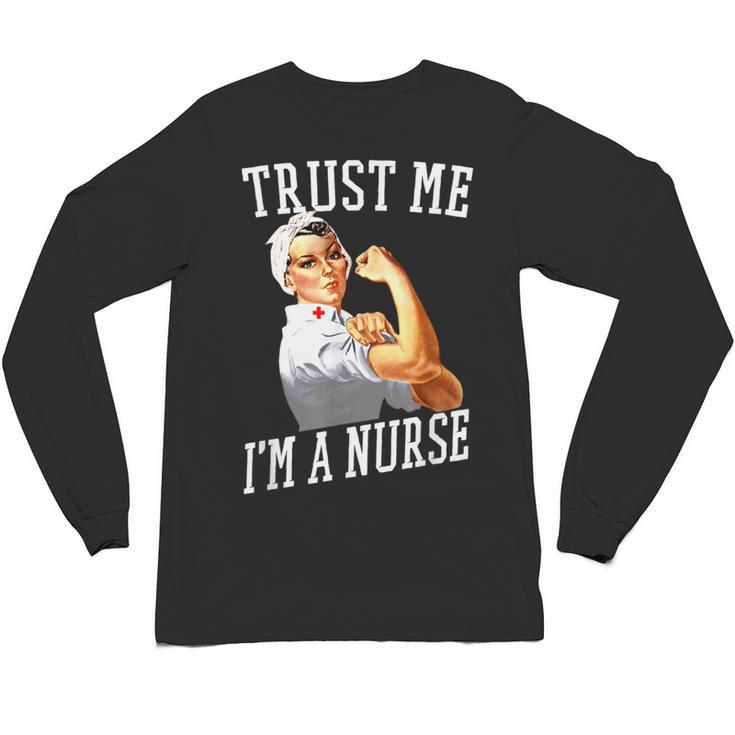 Rosie Riveter Nurse Shirt Nurse Graduation Shirt Unisex Long Sleeve T-Shirt