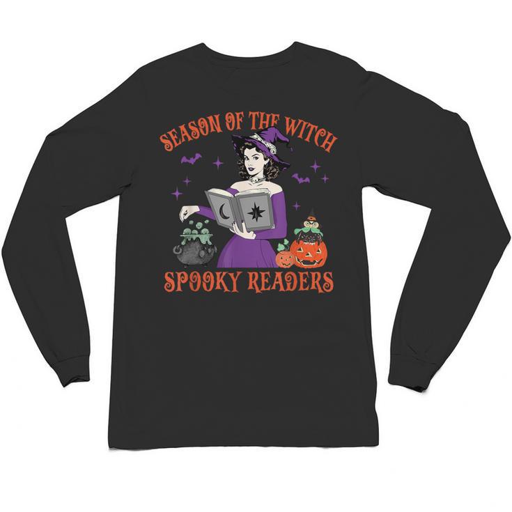 Season Of The Witch Spooky Readers Spell Book Hallowen Unisex Long Sleeve T-Shirt