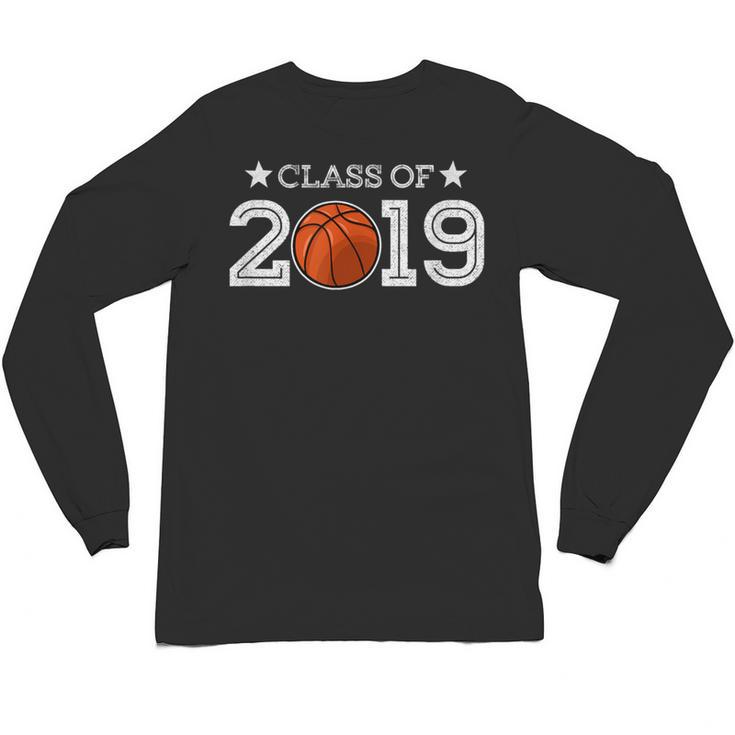 Senior 2019 Basketball Shirt Graduation Class Of 2019 Stars Unisex Long Sleeve T-Shirt