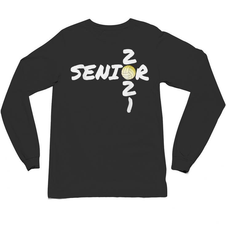 Senior 2021 Volleyball Graduation Shirt Unisex Long Sleeve T-Shirt