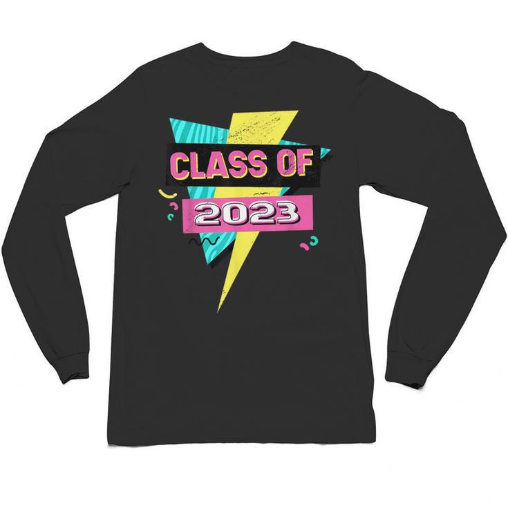 Senior 2023 Graduation Class Of 2023 Retro 90's Graduation Unisex Long Sleeve T-Shirt