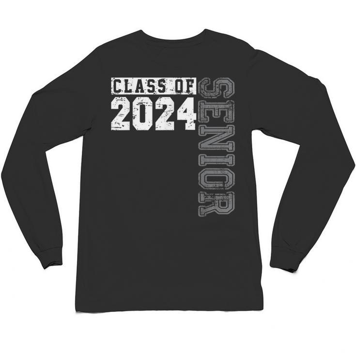 Senior 2024 Class Of 2024 Seniors Graduation 2024 Senior 24 Unisex Long Sleeve T-Shirt