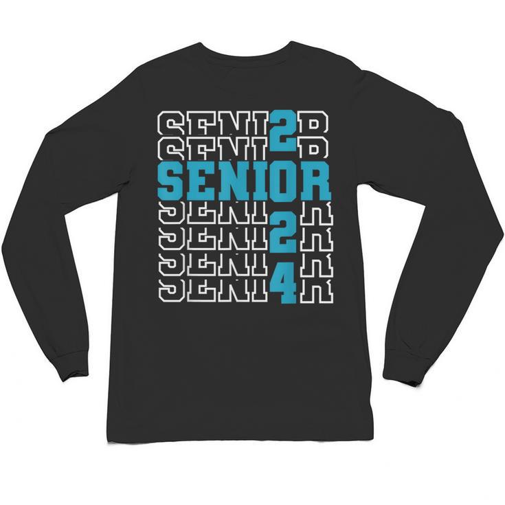 Senior 2024 Graduation Class Of 2024 Senior Boys Girls Unisex Long Sleeve T-Shirt