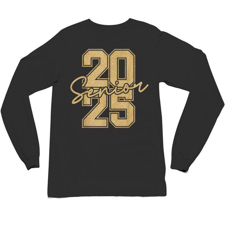 Senior 2025 Class Of 2025 Gold Senior Graduation Unisex Long Sleeve T-Shirt
