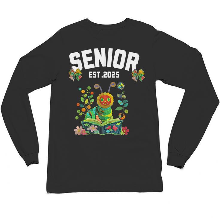Senior 2025 Graduation Caterpillar For Kids Cute Coquette Unisex Long Sleeve T-Shirt