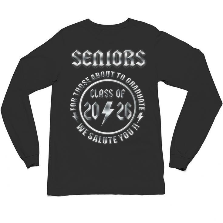 Senior 2026 Iconic Classic Rock Graduation Retro Unisex Long Sleeve T-Shirt