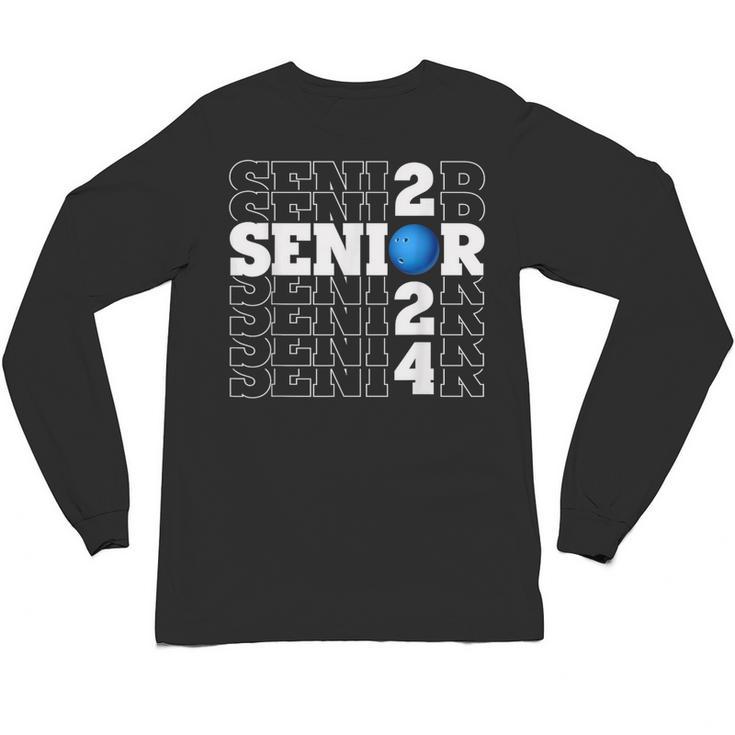 Senior Class Of 2024 Bowling First Day Of School Graduation Unisex Long Sleeve T-Shirt