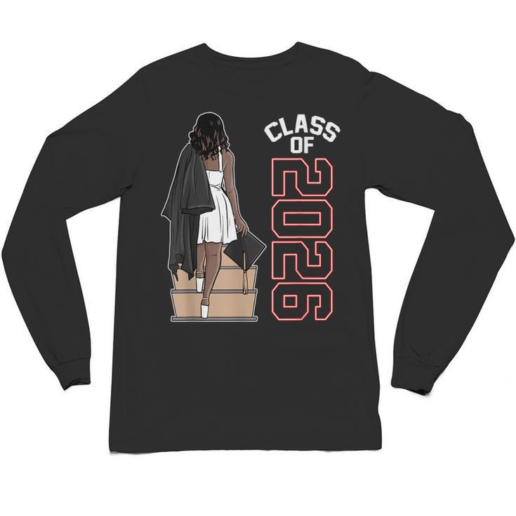 Senior Class Of 2026 Melanin Girl 2026 Graduation Unisex Long Sleeve T-Shirt