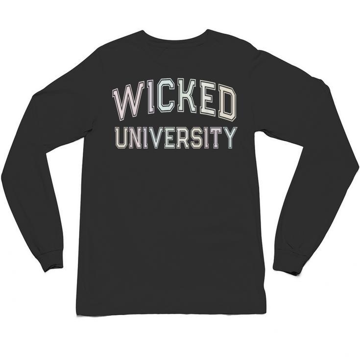 Silly WICKED UNIVERSITY Introvert Salem 1692 Senior 2025 Unisex Long Sleeve T-Shirt