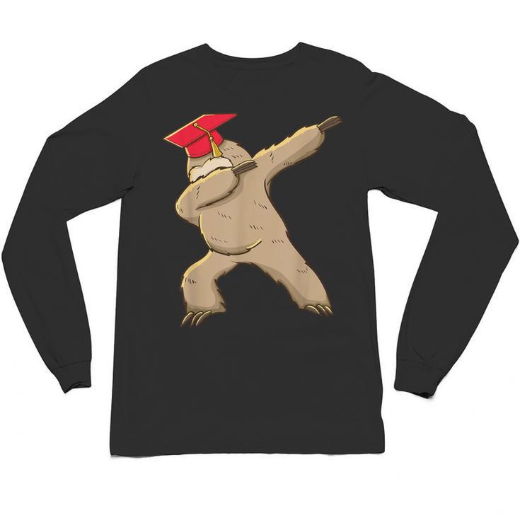 Sloth Dabbing Shirt Graduation Day Shirt See Ya Unisex Long Sleeve T-Shirt