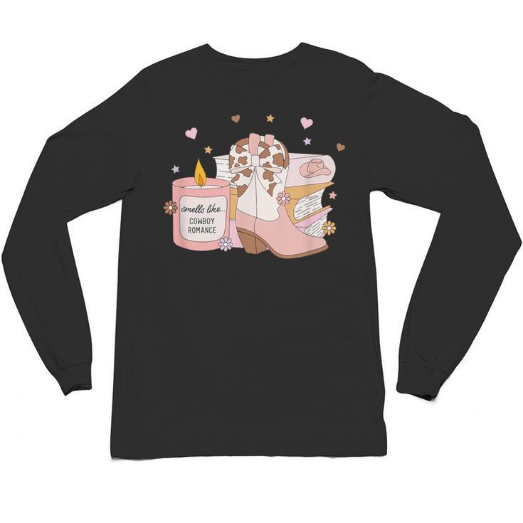 Smells Like Cowboy Romance Book Lover Unisex Long Sleeve T-Shirt