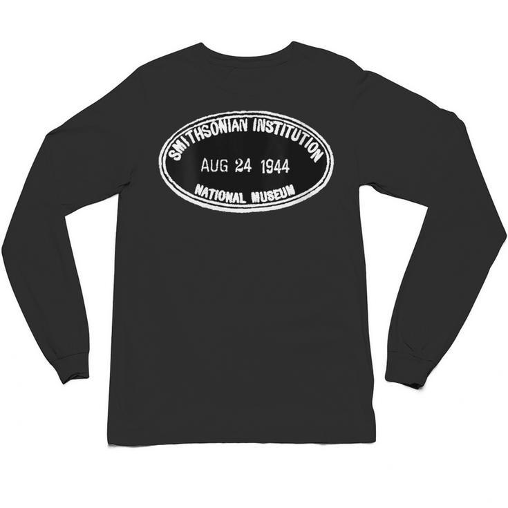Smithsonian Institution Library 1944 Book Stamp Unisex Long Sleeve T-Shirt