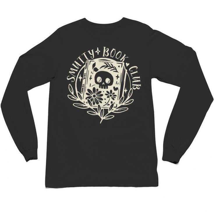 Smutty Book Club Smutty Book Lover Front And Back Spicy Book Unisex Long Sleeve T-Shirt