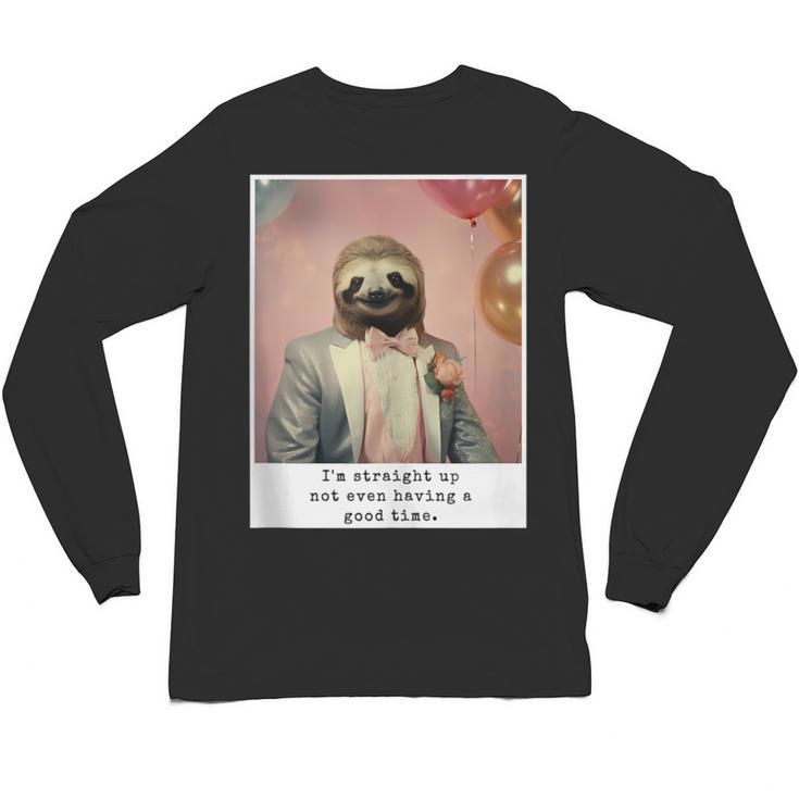 Social Anxiety Not Having A Good Time Socializing Introvert Unisex Long Sleeve T-Shirt