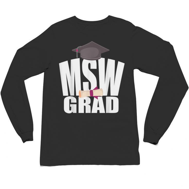 Social Work MSW Graduation Masters Degree Worker 2020 Unisex Long Sleeve T-Shirt