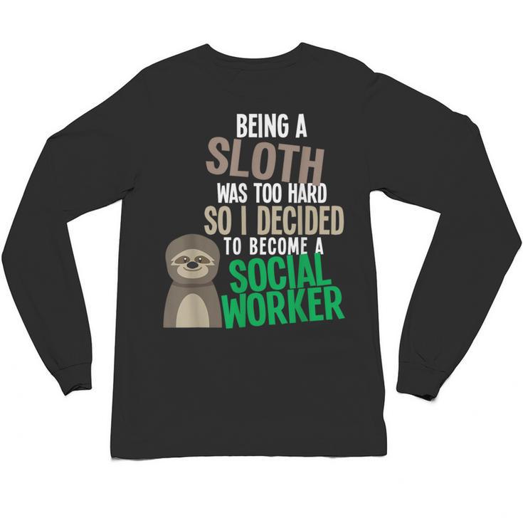 Social Work Student Masters Degree Graduation Unisex Long Sleeve T-Shirt