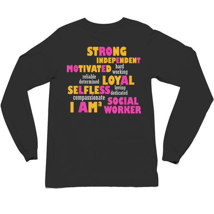 Social Worker T Shirt Graduation Social Work Month Unisex Long Sleeve T-Shirt