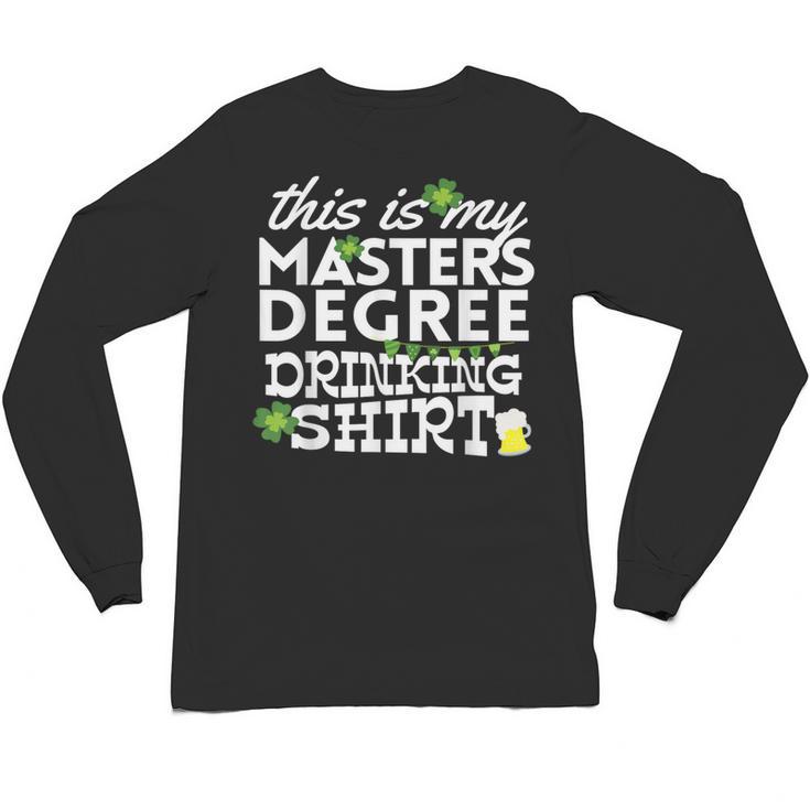 St Patricks Day Masters Degree MSW Graduation Social Work Unisex Long Sleeve T-Shirt