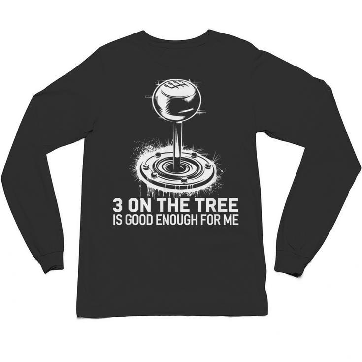 Stick Shift Nostalgia Column Shift Line Unisex Long Sleeve T-Shirt
