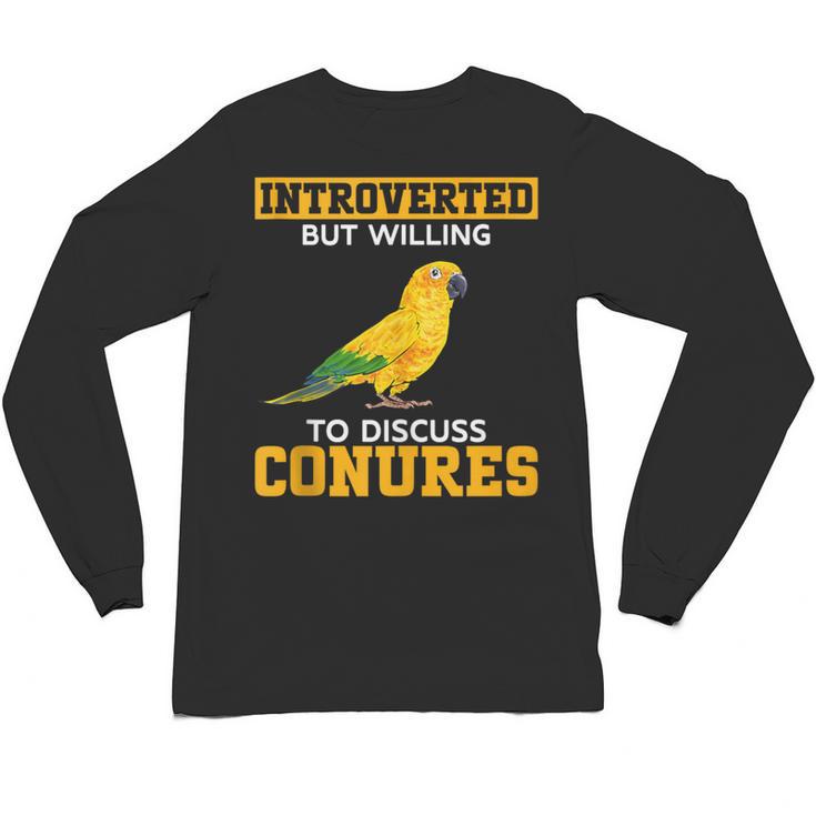 Sun Conure Introvert Parrot Bird Sun Conure Unisex Long Sleeve T-Shirt
