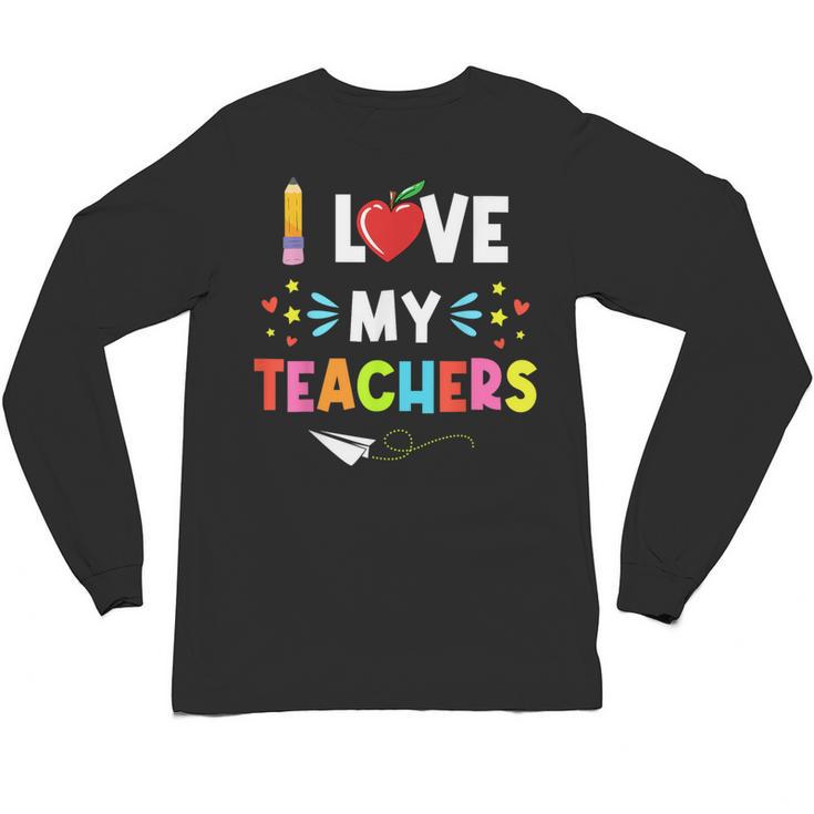 Teens Graduation I Heart My Teacher I Love My Teachers Unisex Long Sleeve T-Shirt