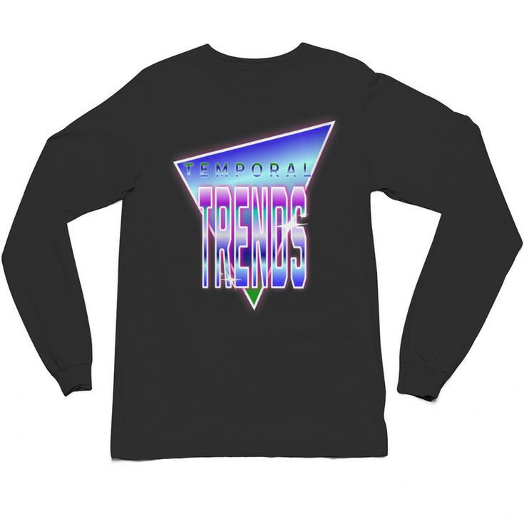 Temporal Trends Vaporwave Style Retro Nostalgia Look Unisex Long Sleeve T-Shirt