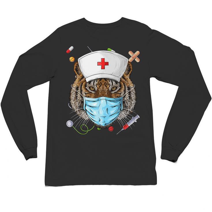 Tiger Nurse RN ER Nursing School Graduation Unisex Long Sleeve T-Shirt