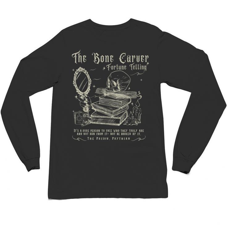 Vintage The Bone Carver Death God Tour Skeleton Spicy Books Unisex Long Sleeve T-Shirt