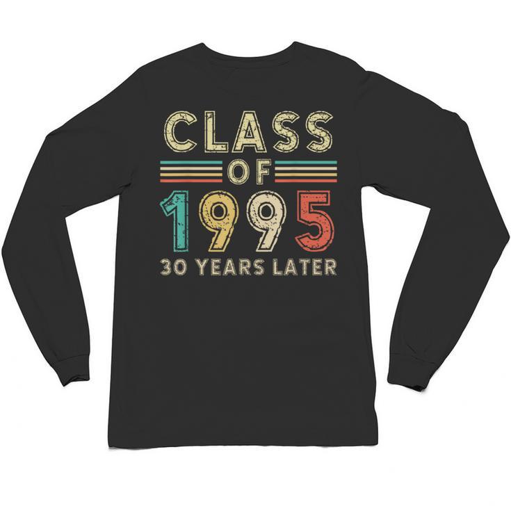 Vintage Class Of 1995 30th Reunion Alumni Graduation Party Unisex Long Sleeve T-Shirt