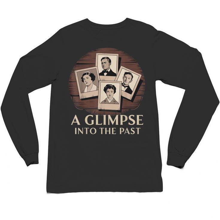 Vintage Portrait Photography Memory Nostalgia Vibe Unisex Long Sleeve T-Shirt