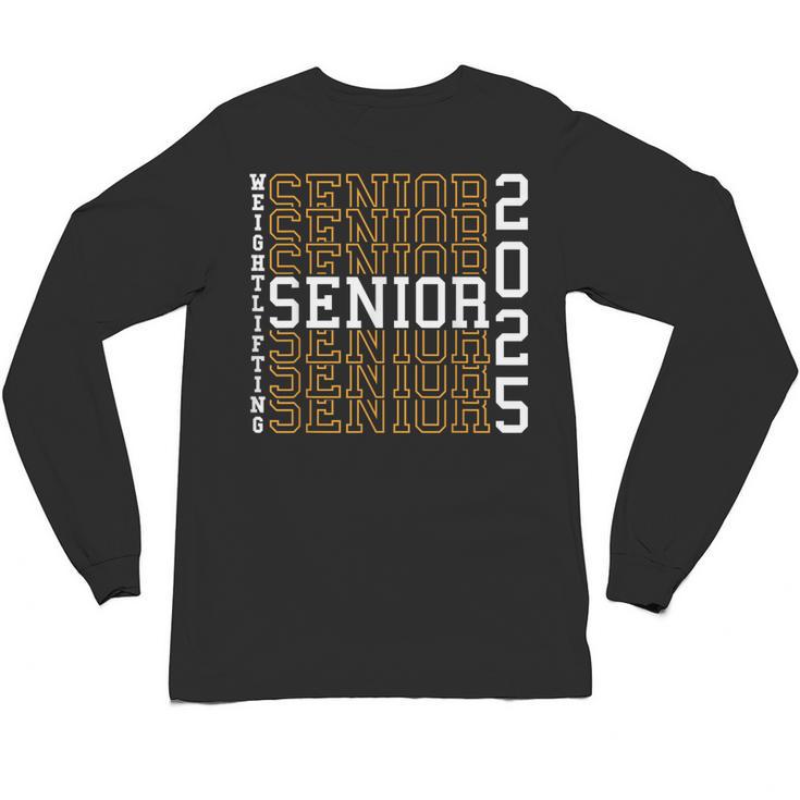 Weightlifting Senior Night Senior 2025 Graduation 42 Unisex Long Sleeve T-Shirt