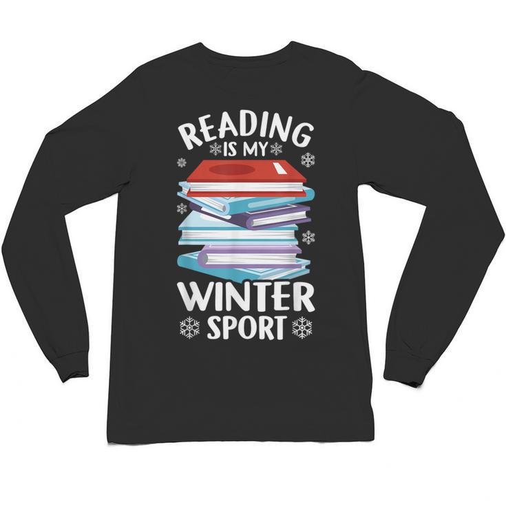 Winter Reading Book Bookworm Winter Unisex Long Sleeve T-Shirt