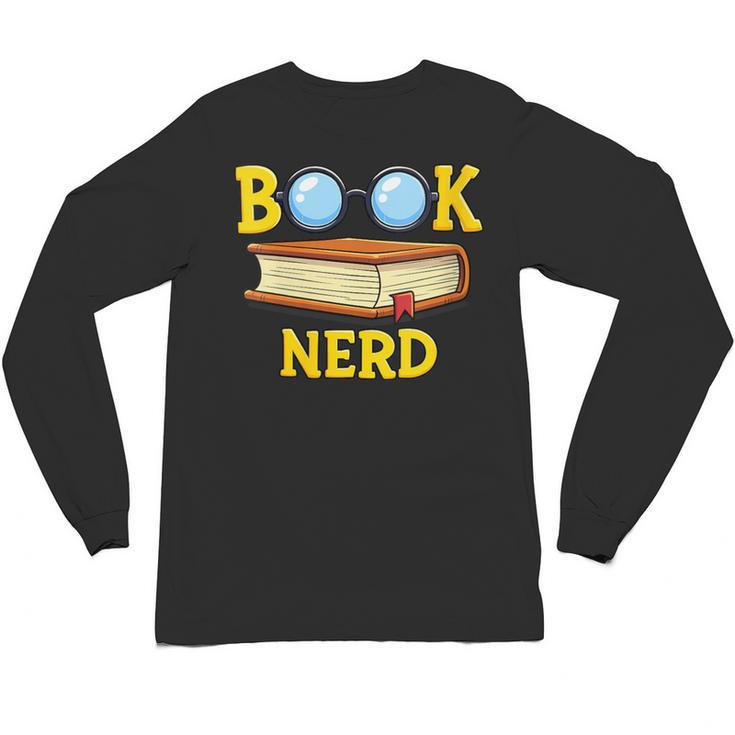 Women's Adorable Book Nerd Typography Minimalist Library Lover Unisex Long Sleeve T-Shirt