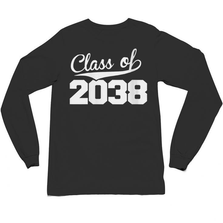 Women's Class Of 2038 Kid Adult Future Year Kindergarten Graduation Unisex Long Sleeve T-Shirt