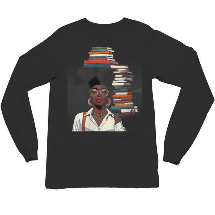 Women's Education Is Freedom Teacher Books Black History Month Unisex Long Sleeve T-Shirt