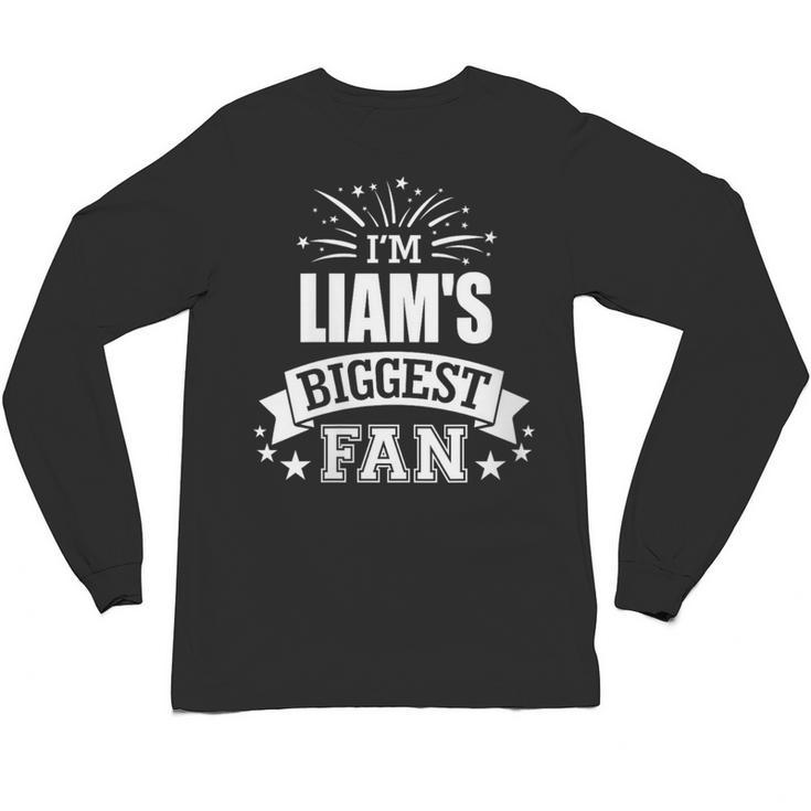 Women's Liam Personalized Name Sports Fan Birthday Graduation Unisex Long Sleeve T-Shirt